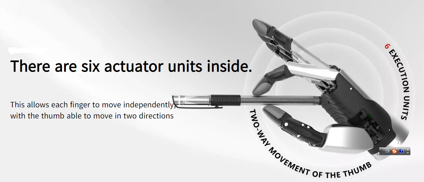 New intelligent Robot Dexterous Hand - SICUBE