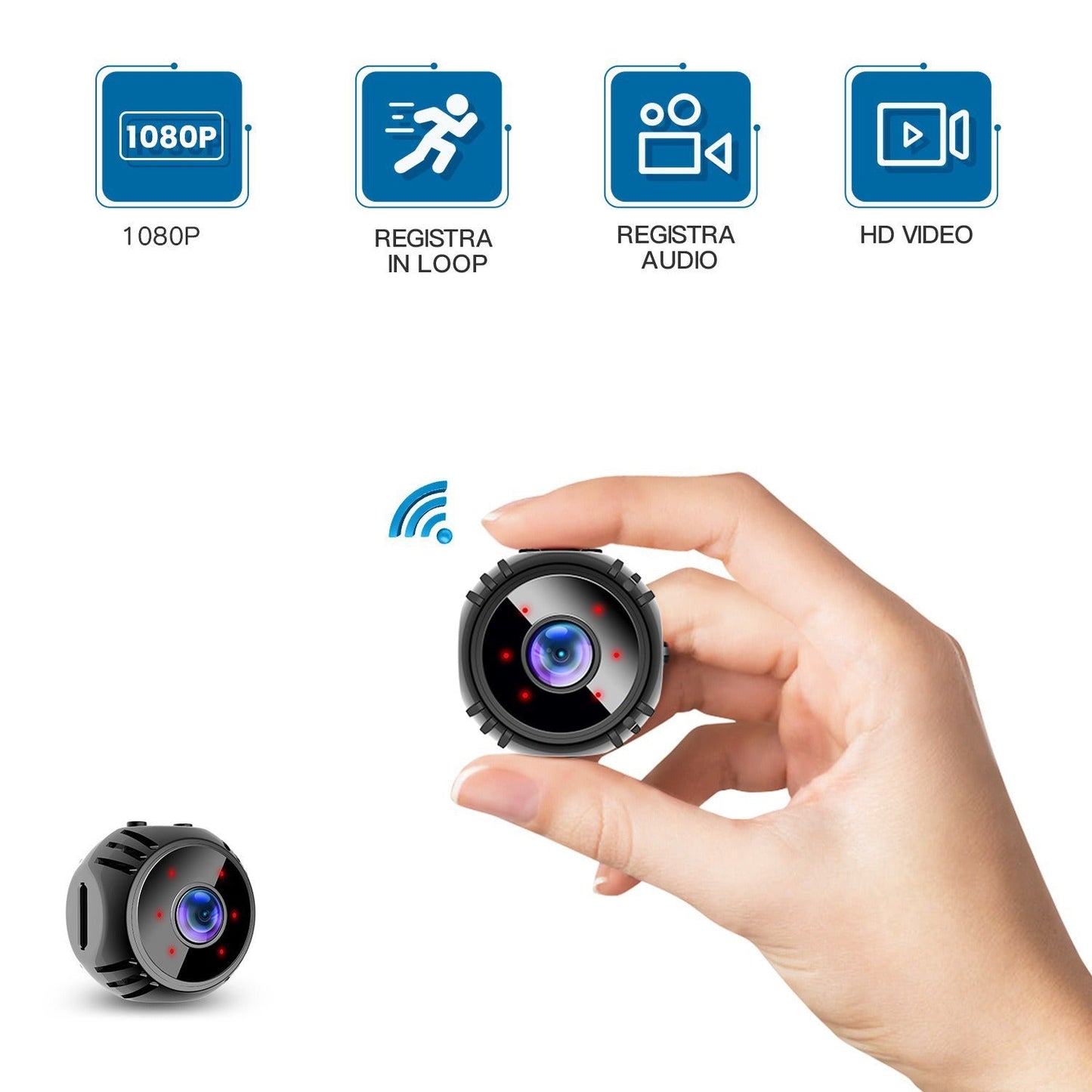 10 pieces low cost Wireless Remote Infrared Night Vision Mini Indoor Smart Camera - SICUBE