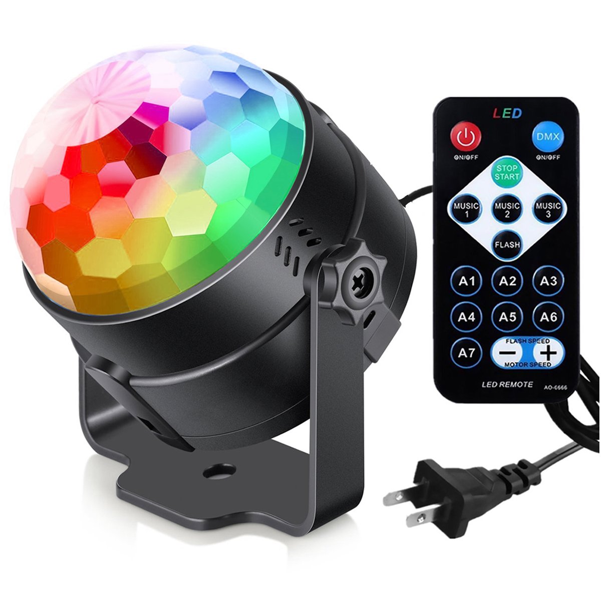 100 pack Low Price Portable Rotating LED Colors Strobe Party Lights, Disco Ball Strobe Light Stage Lamp