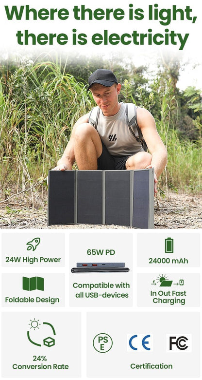 100pcs Solar Power Bank Charger for Outdoor Life with USB interfaces - SICUBE