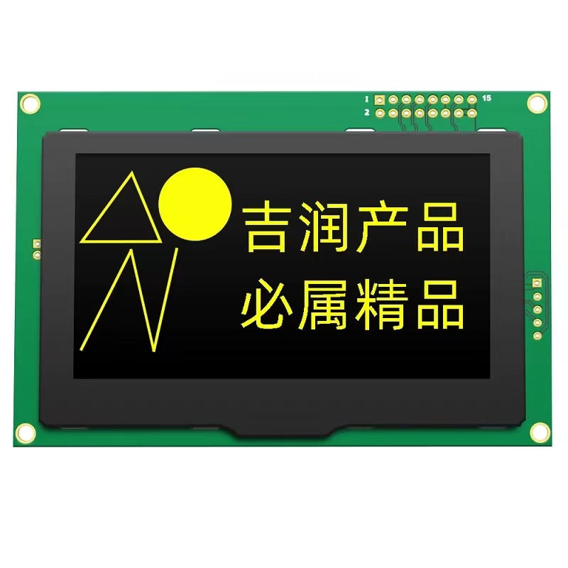 big size industrial-grade 3.37-inch OLED display module ,Green and yellow font color optional