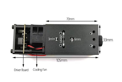 1W 520nm green light laser module - SICUBE