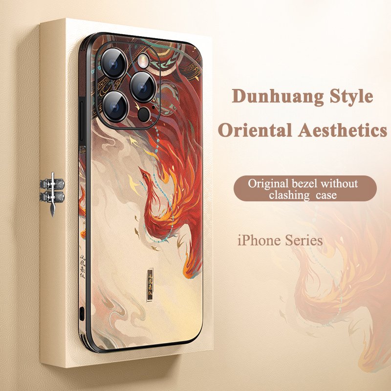 2 Pack Chinese Culture Cell Phone Cases for iPhone - Dunhuang Aesthetics - SICUBE