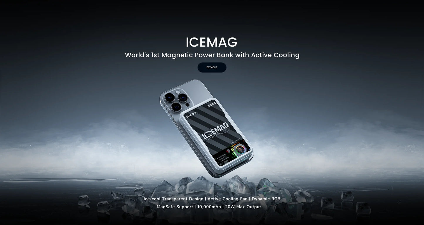 5pcs Shargeek ICEMAG magnetic power bank for iPhone and Huawei
