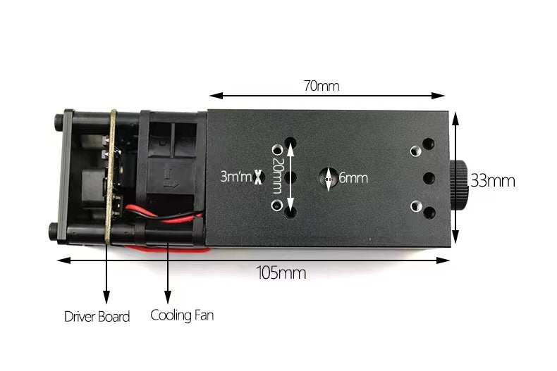 1W 520nm green light laser module