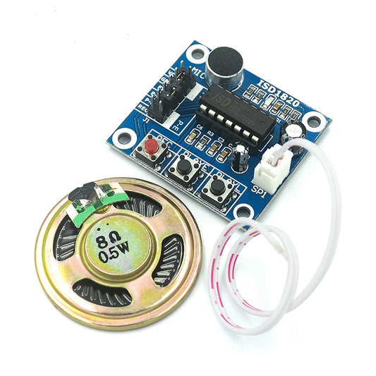 10pcs ISD1820 Sound Recording module, voice module, recording and playback module, board with microphone with 0.5W speaker