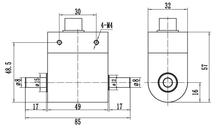 Low Price 0.1 - 5 Nm Torque Sensor for Dynamic Torque Measurement - SICUBE