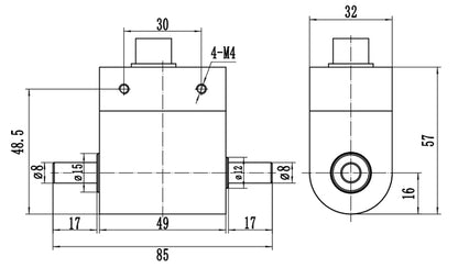 Low Price 0.1-5 Nm Torque Sensor for Dynamic Torque Measurement